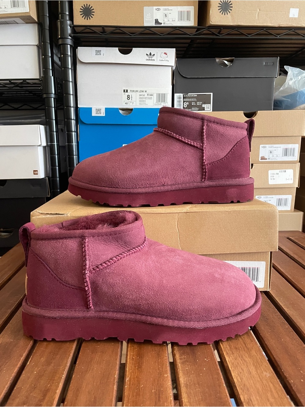 UGG Classic Ultra Mini Burnt Magenta Women Size 6/UK 4/EU 37